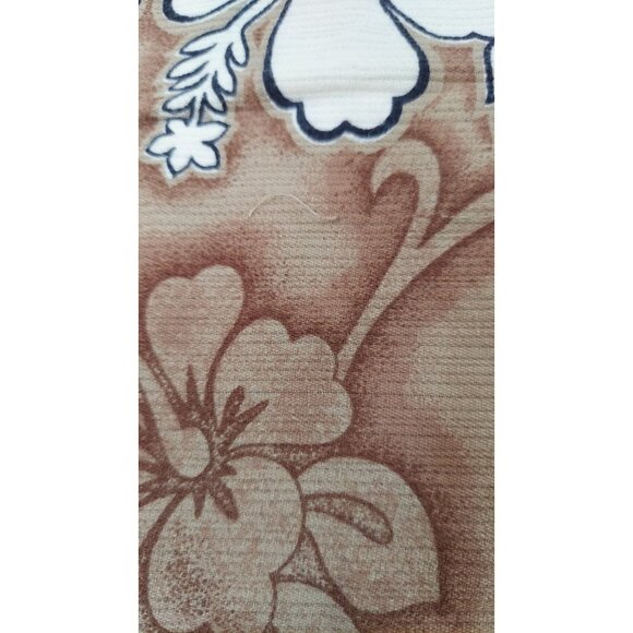 Pineapple Connection Hawaiian Shirt Retro Print Adult Men's Large Brown Vintage - Picture 3 of 6